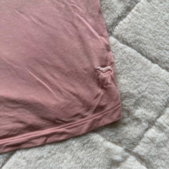 Victoria's Secret PINK | Short Sleeve Strappy Open Back Tee Shirt | Size Medium - Picture 3 of 10